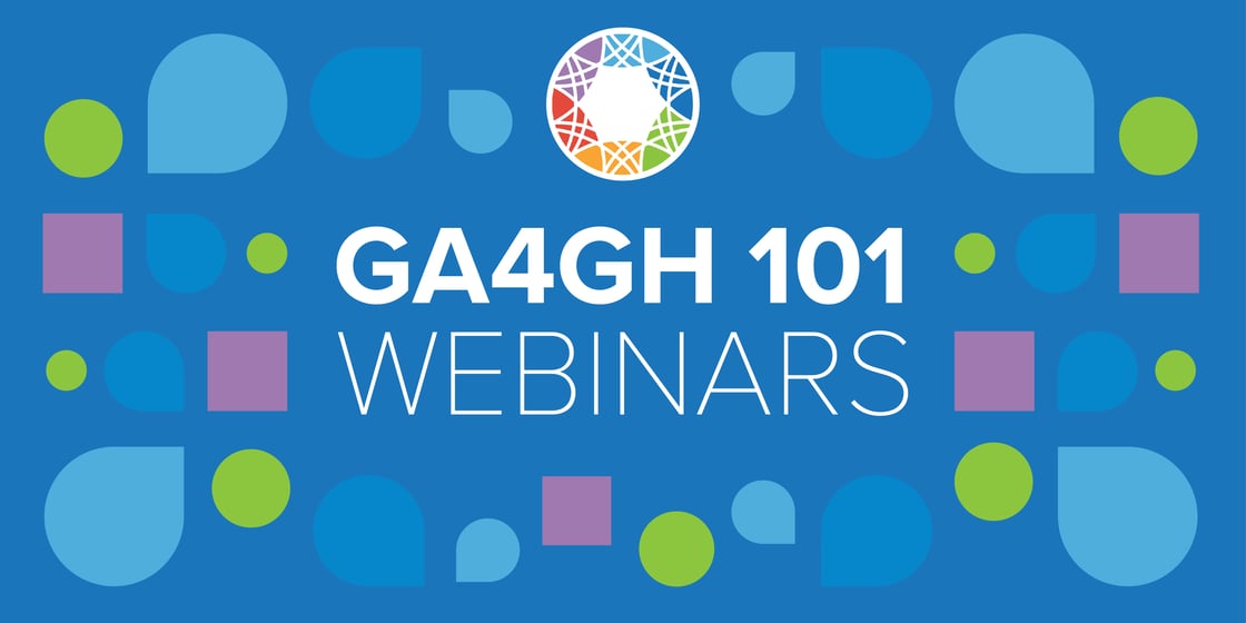 GA4GH 101 Webinars banner